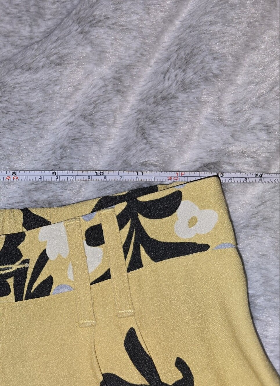 NWOT Italian Satin R.G. Kane Finn Trouser Wide-Leg Palazzo Pants Yellow Blue S - Picture 8 of 13